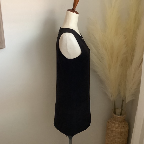 Juicy Couture Black Shift Dress with Drop Waist, Size 2 NWOT - Picture 4 of 16